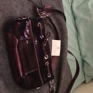Coach limited edition purple sequin poppy handbag